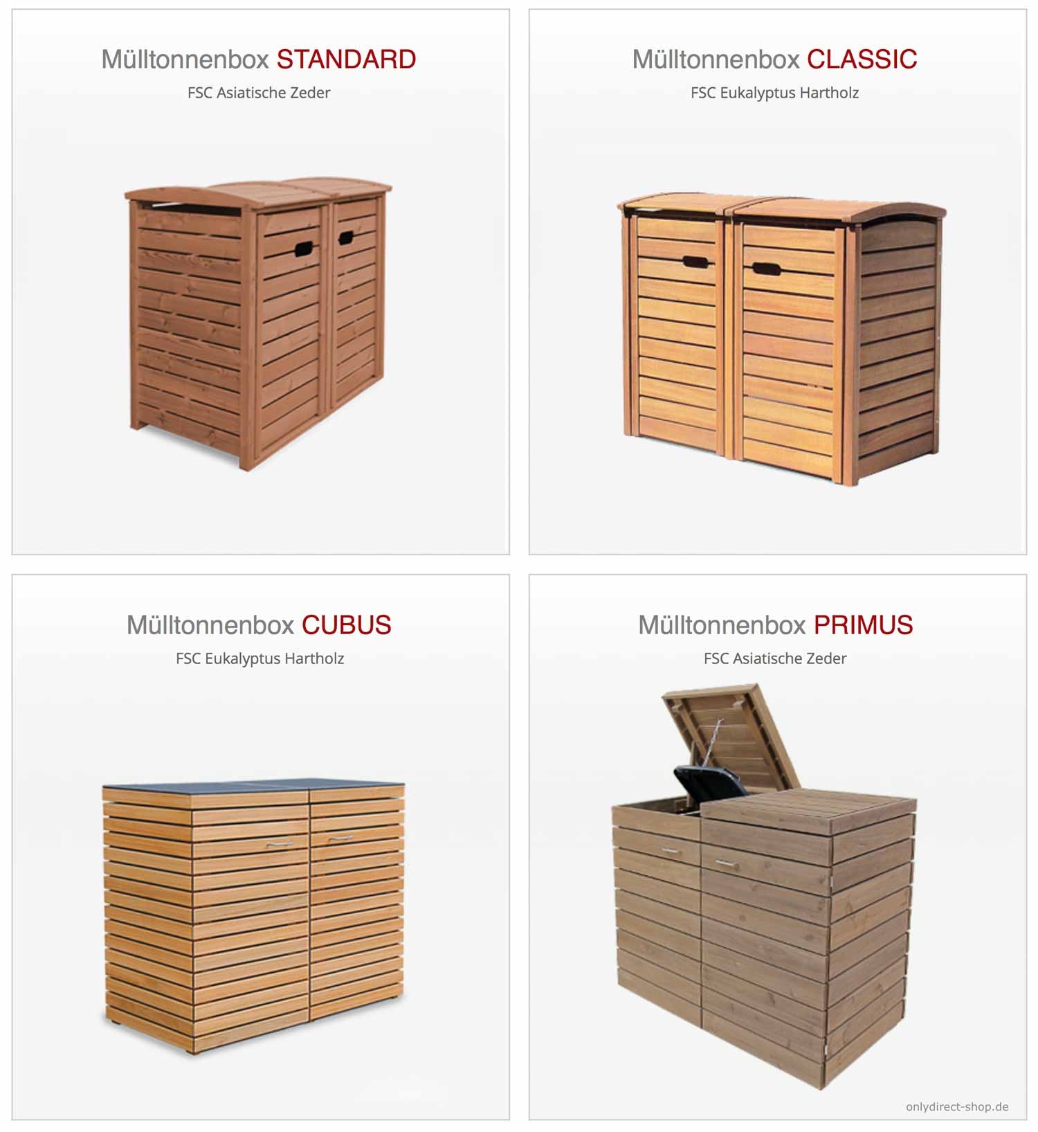Auswahl-Muelltonnenboxen-Cubus-Standard-Classic-Primus-Wuerfel